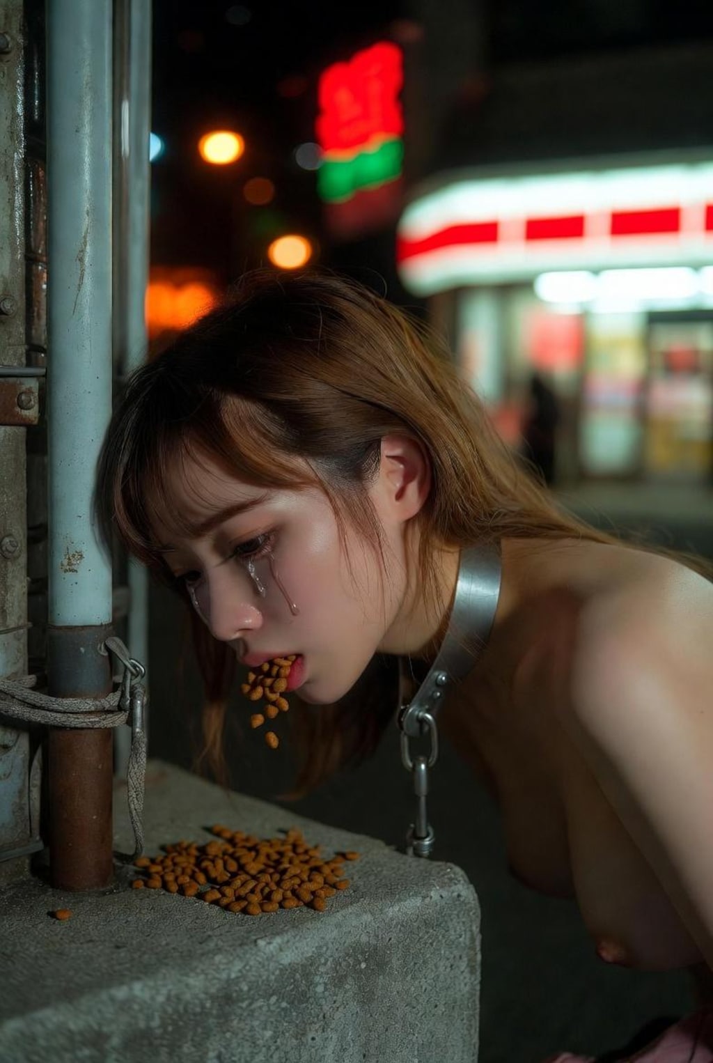 ドッグフードを食べるペット
