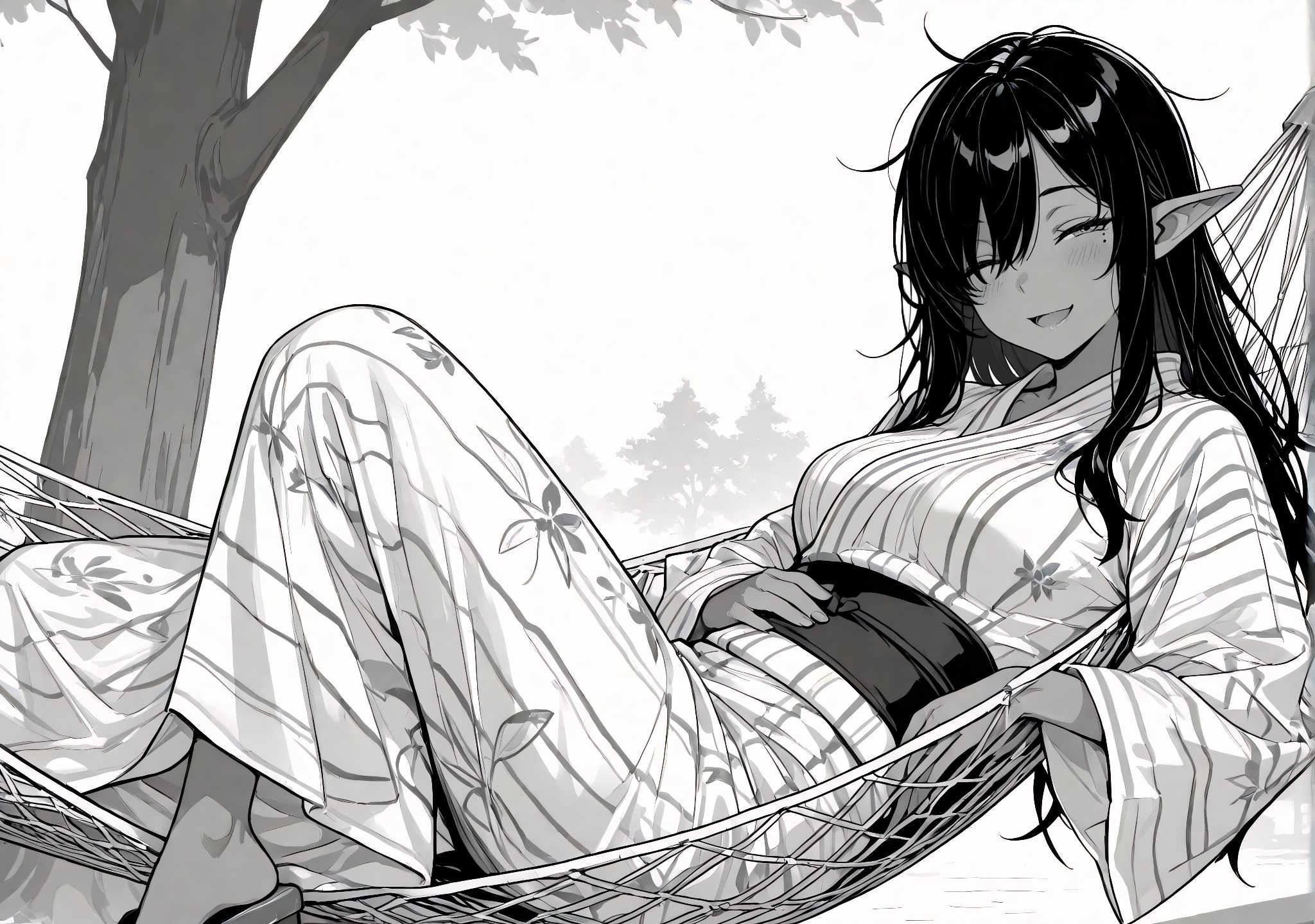 モノクロ画 | の人気AIイラスト・グラビア