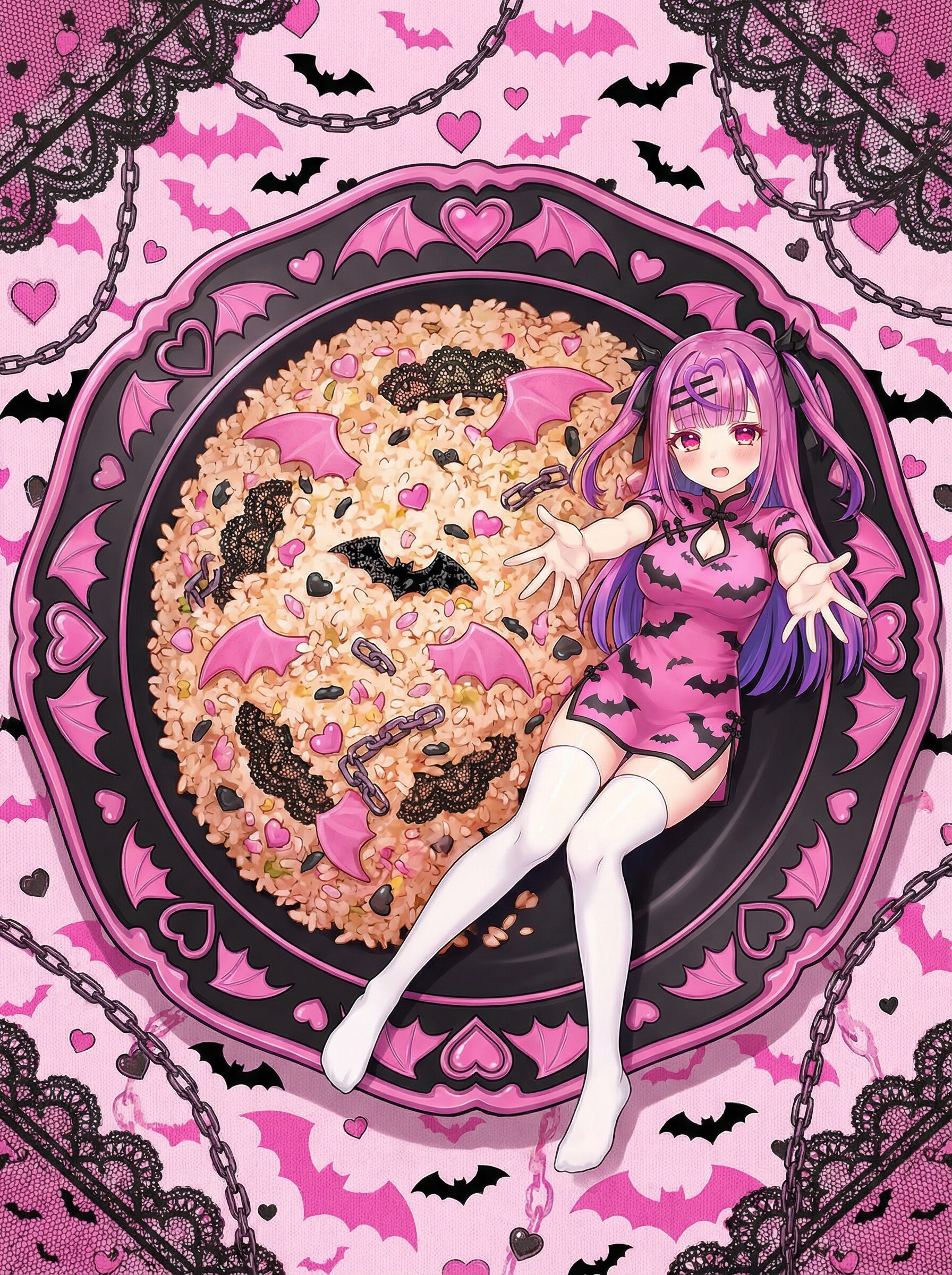 “廻鬼”エル 食物2 | の人気AIイラスト・グラビア