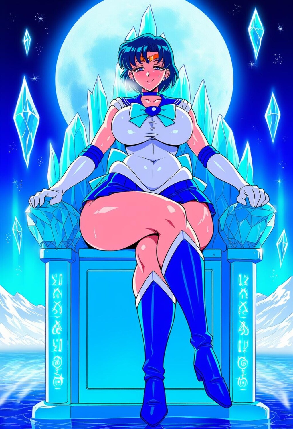 青変身コスプレ人妻