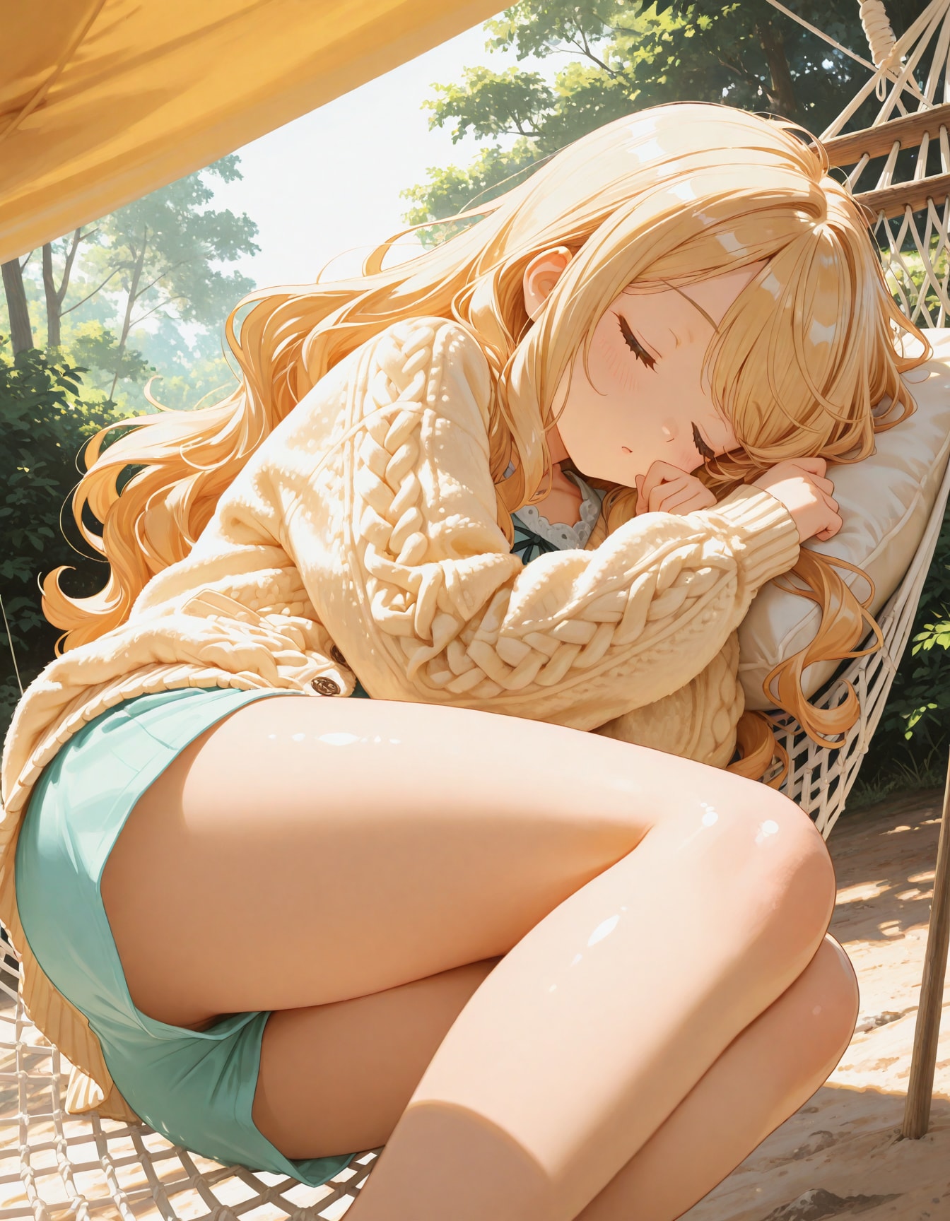 ハンモック | の人気AIイラスト・グラビア