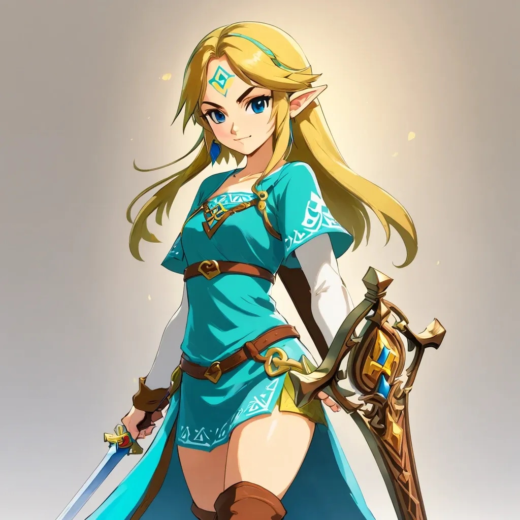 エルフの少女剣士