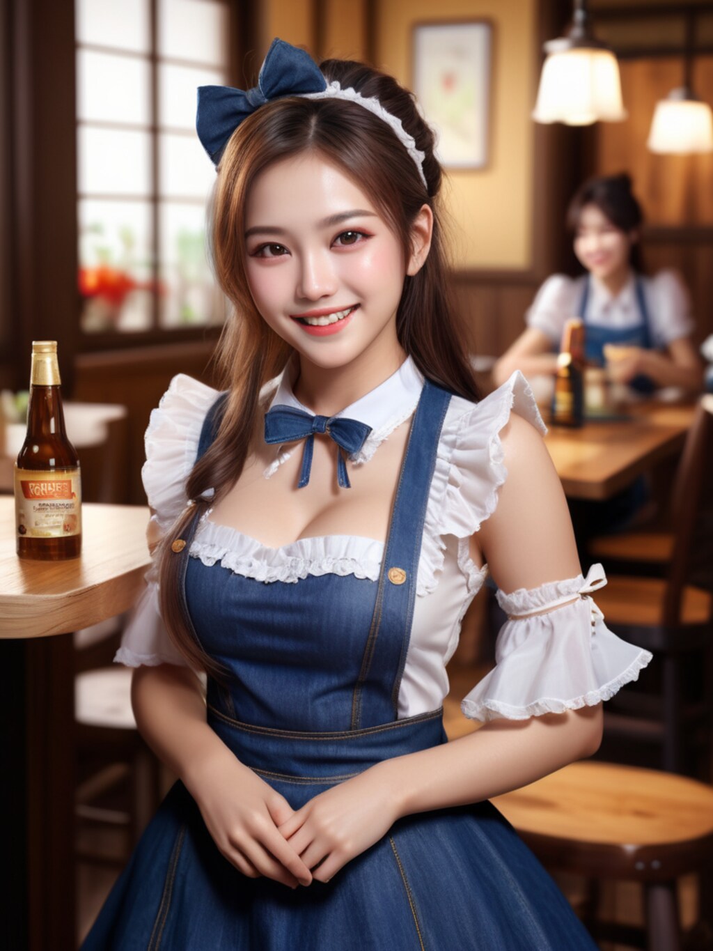 カフェのウェイトレス