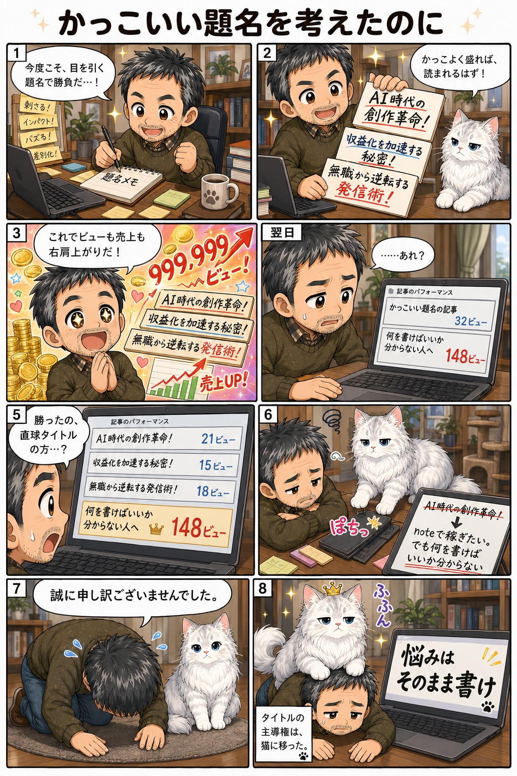 読まれない、売れない｜AI短編漫画作品まとめ