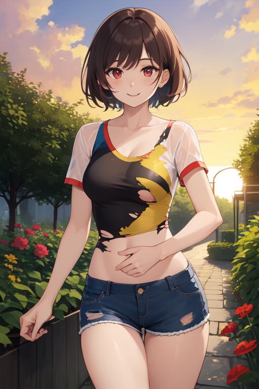 黒髪ショートのお姉さん