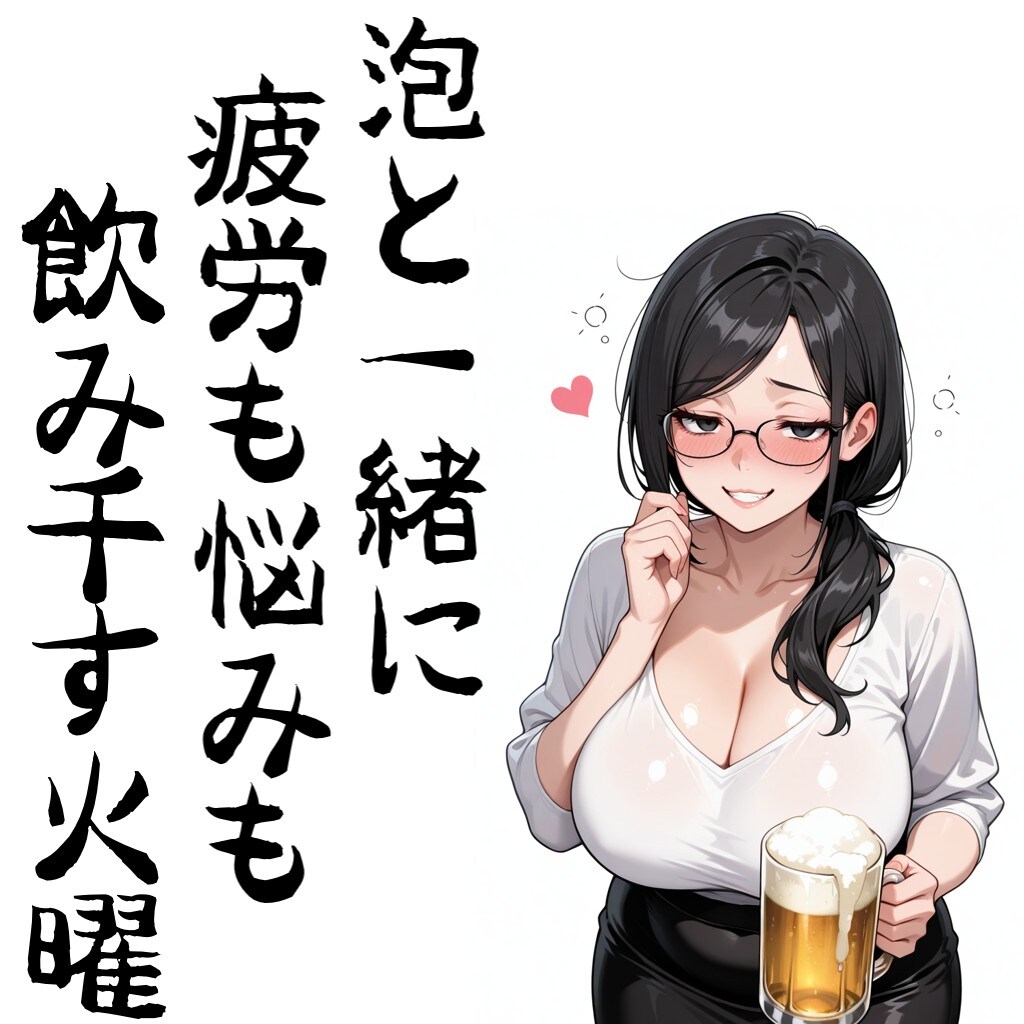 泡と一緒に