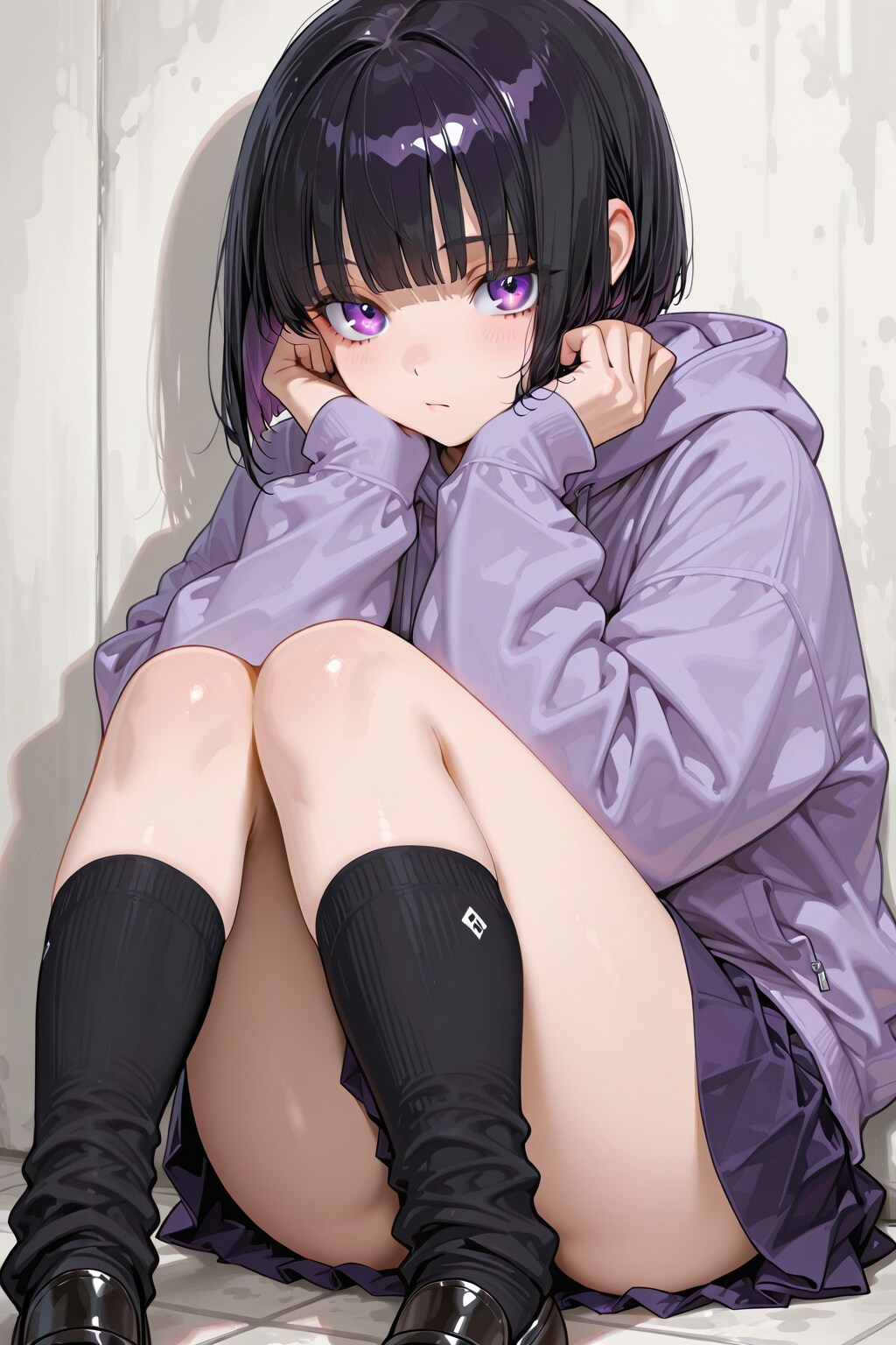 紫色が似合う女の子2