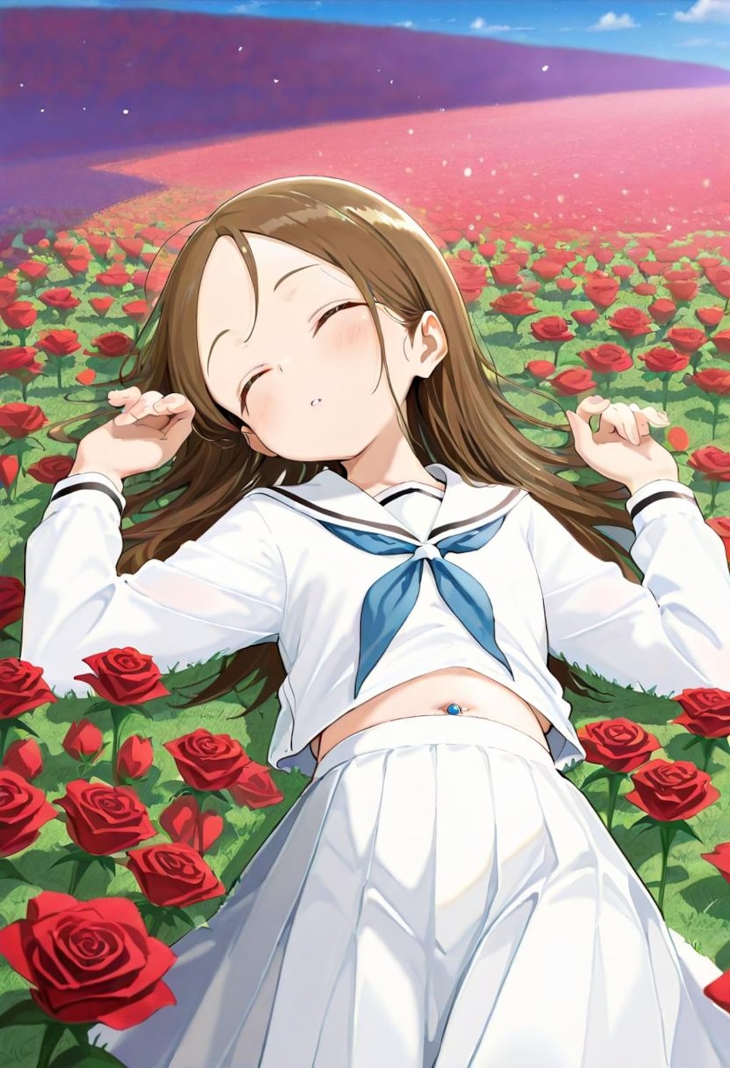 高木さん爆睡中