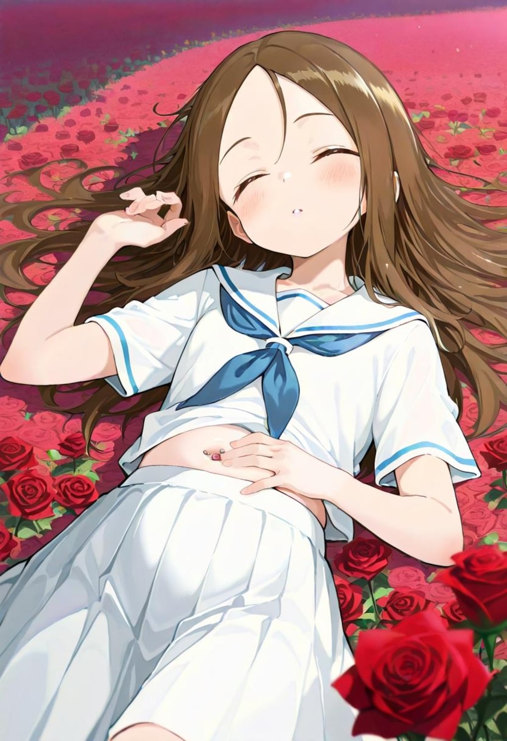 高木さん爆睡中
