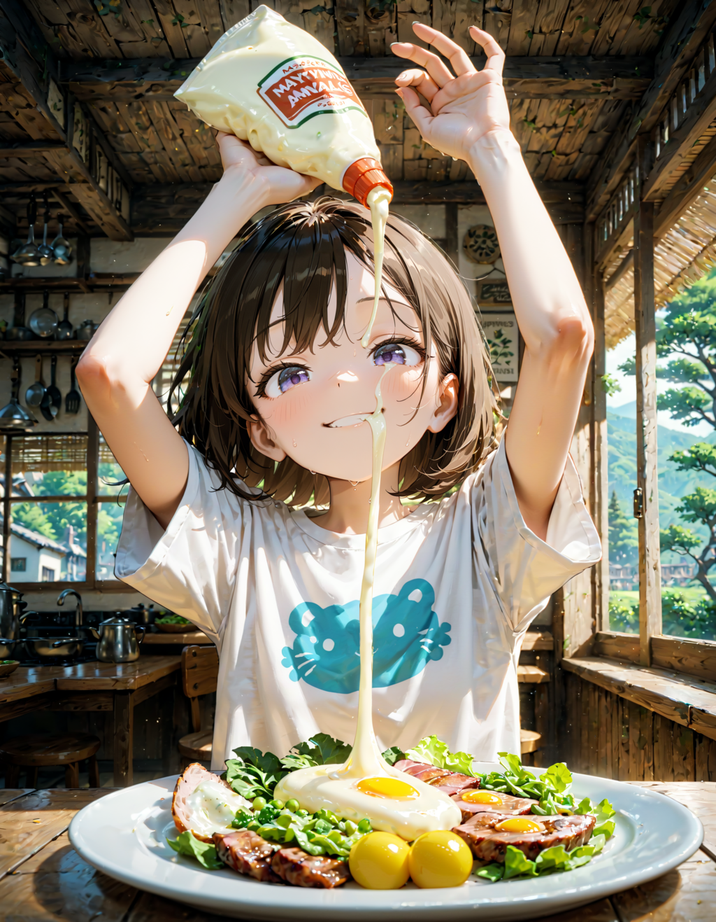 今日はオリジナルＴシャツの日。マヨネーズの日。豚の日。マヨサラダの日。「ラブベジ」の日　その６