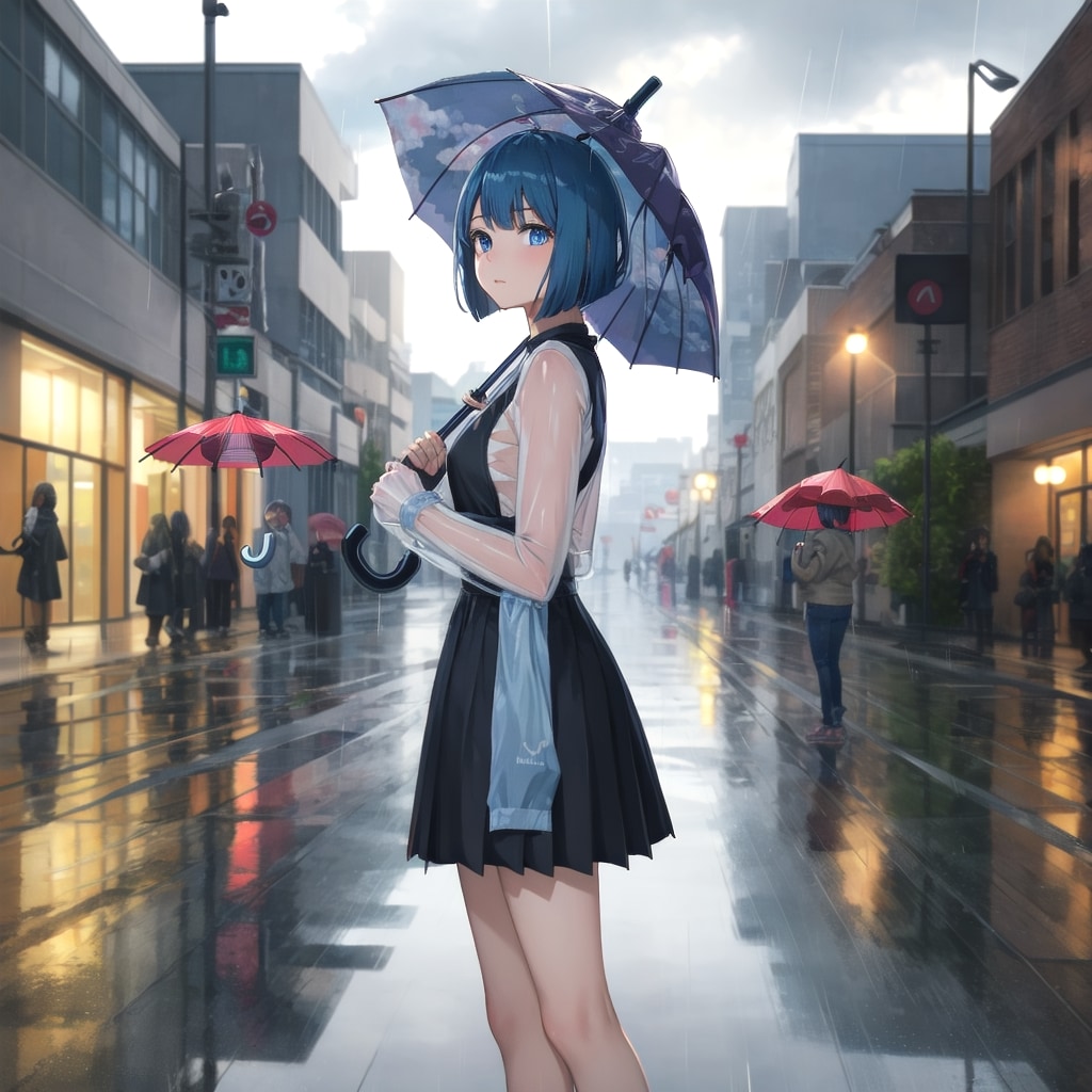 雨の中の静けさ