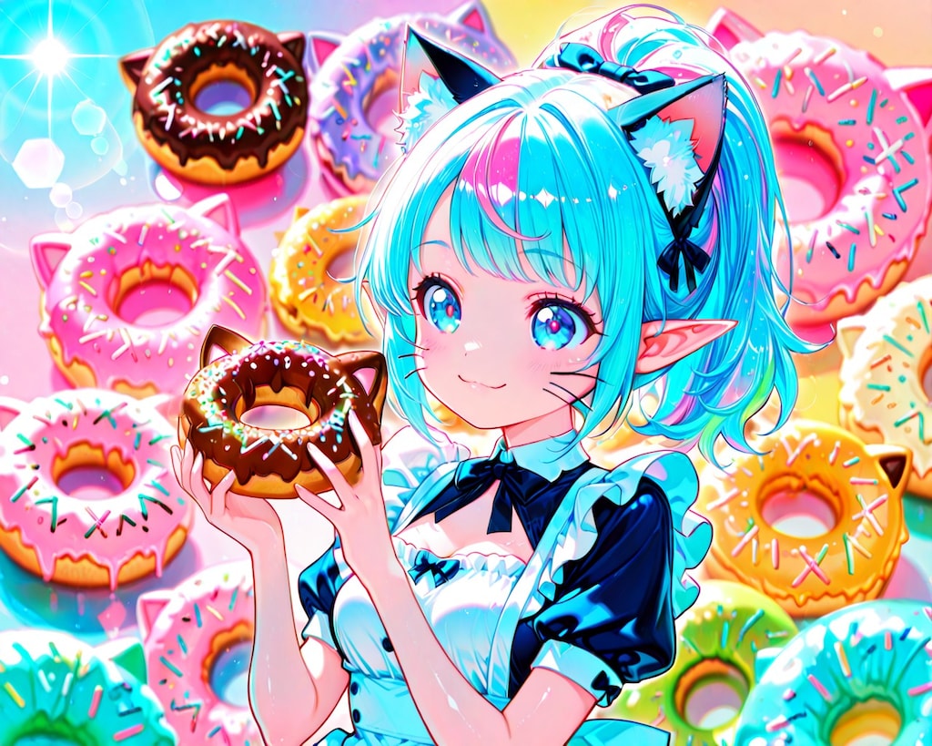 猫の日　ドーナツ