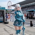 異世界制服少女達 レースクィーンエルフ少女 アクリルドールフィギュア 3枚目