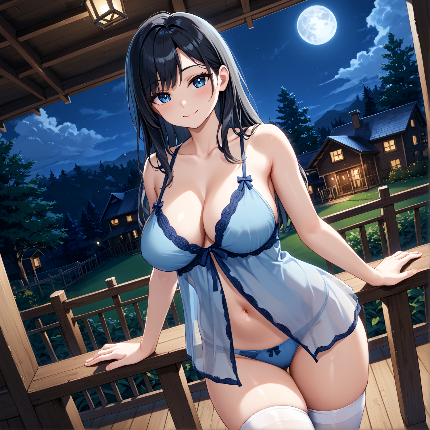 ほら見て、月が綺麗だよ♪