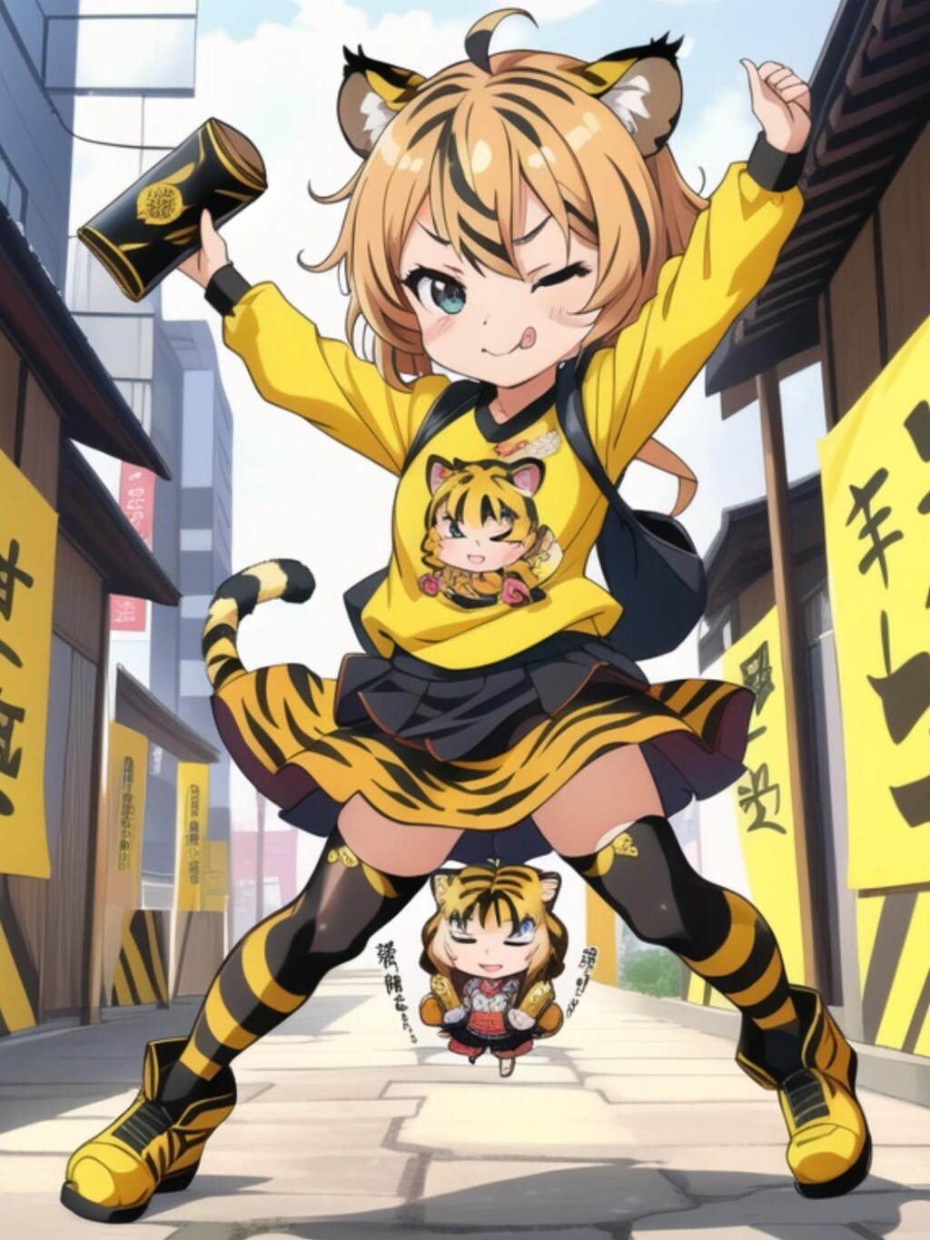 虎好きの黄色髪ちゃん