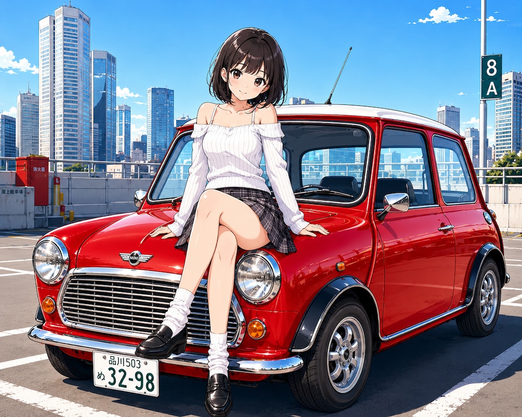名車と美女⑦