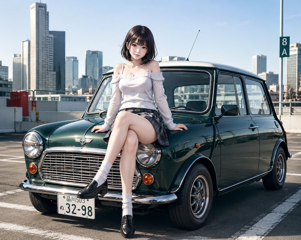 名車と美女⑦