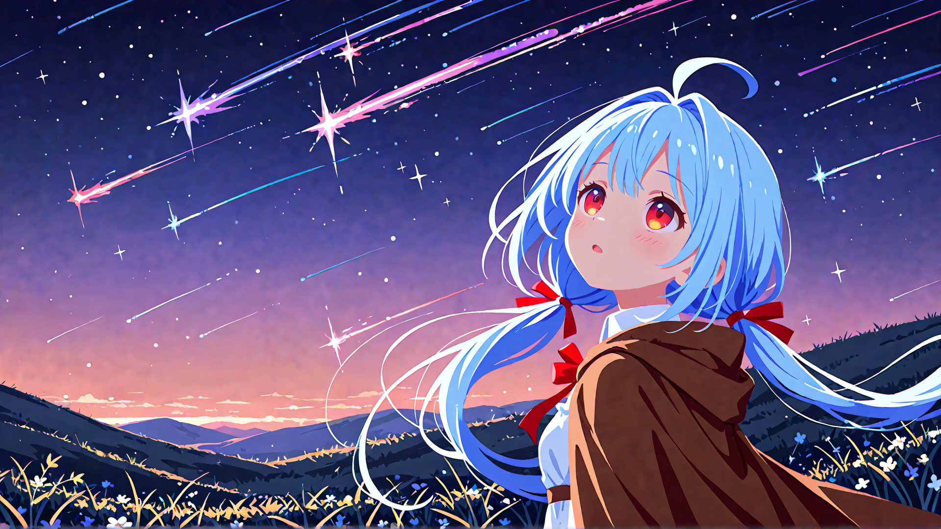 星が降る空の下。 | の人気AIイラスト・グラビア