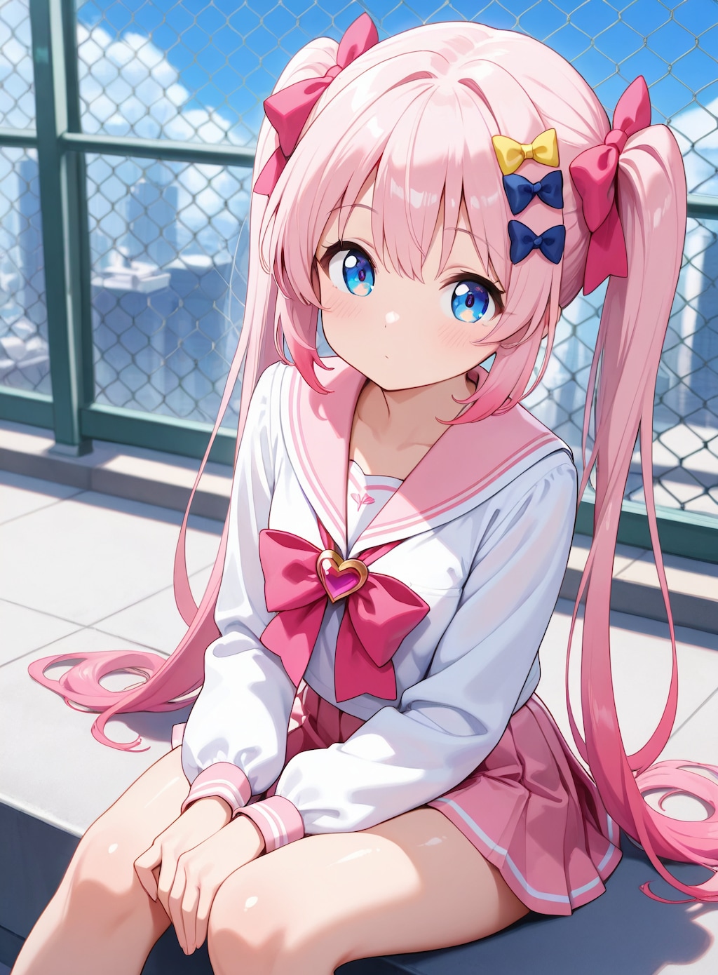 放課後の屋上で