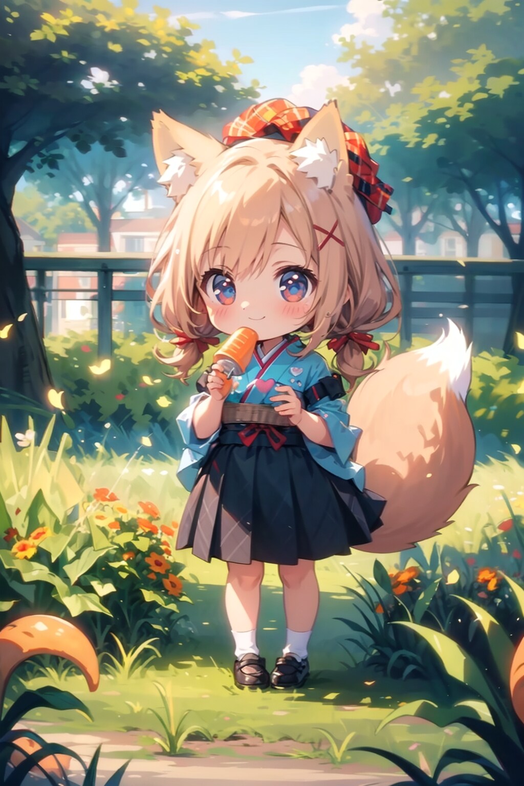 飲み終わったから、ごみ箱を探すちびちゃん。