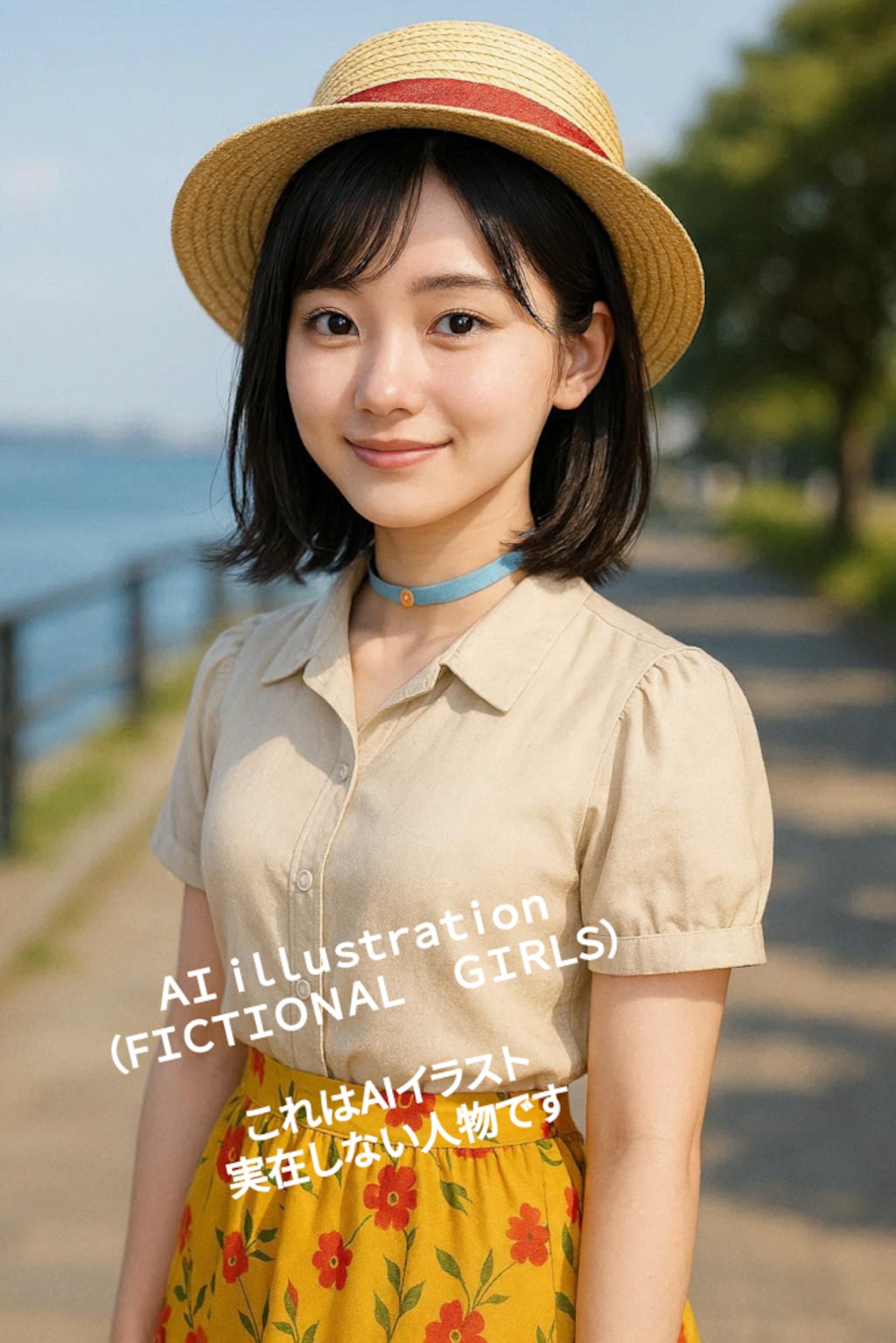 夏衣装を前倒しで着た美少女