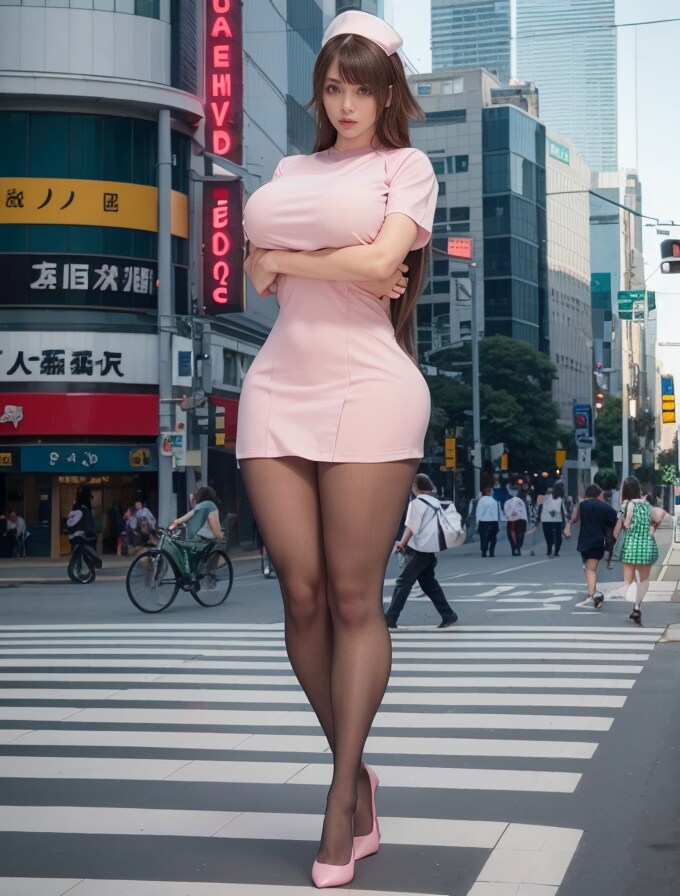 街中でルコさんにバッタリ出会う（AI動画は別サイトで）
