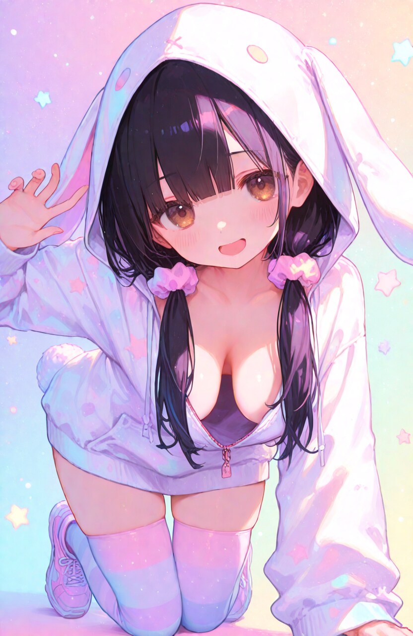 うさぎフーディー