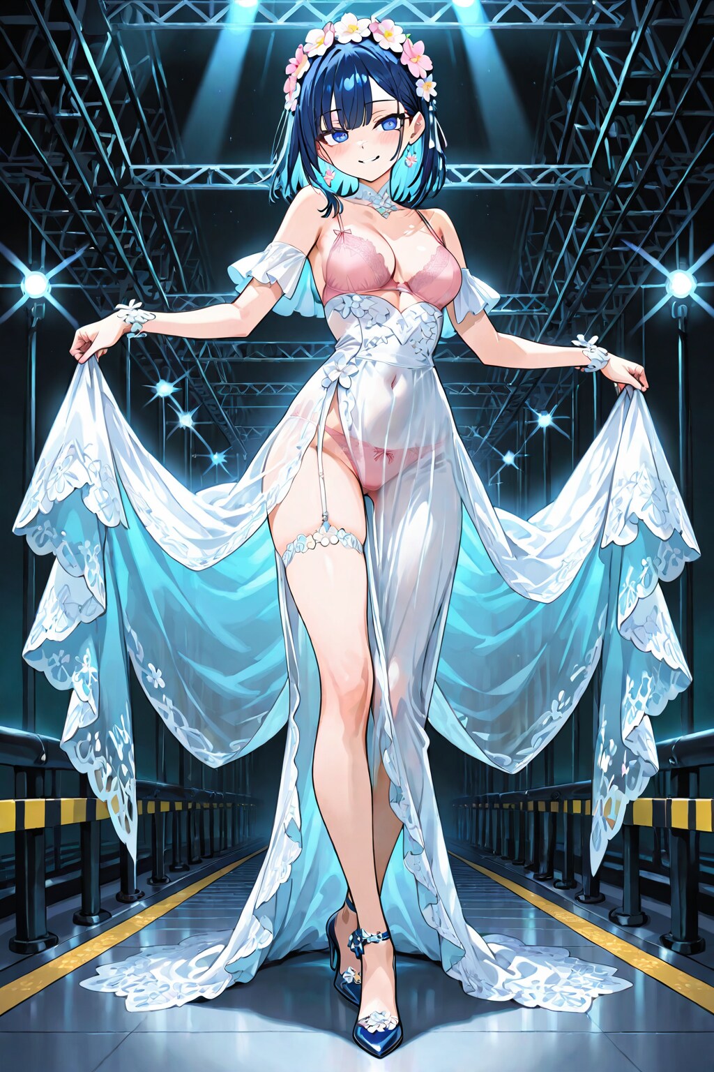 奇抜なドレスを披露する古波蔵眞琴ちゃん
