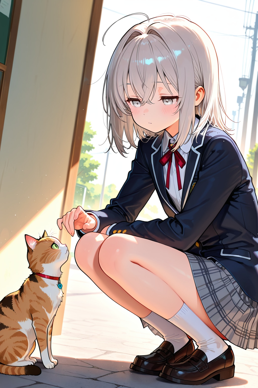 撫でても怒らないかな…？ | の人気AIイラスト・グラビア