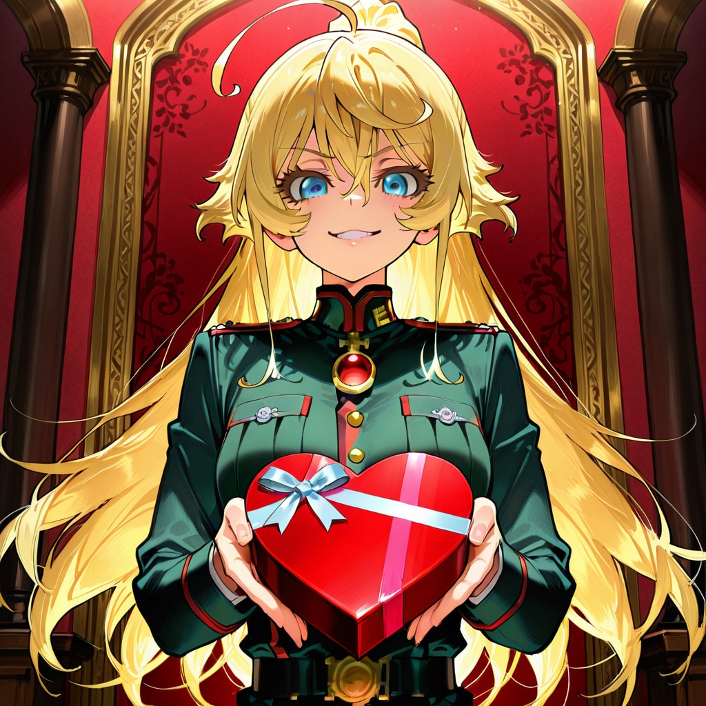 ターニャ・デグレチャフ 大人化 happy valentine's day | の人気AIイラスト・グラビア