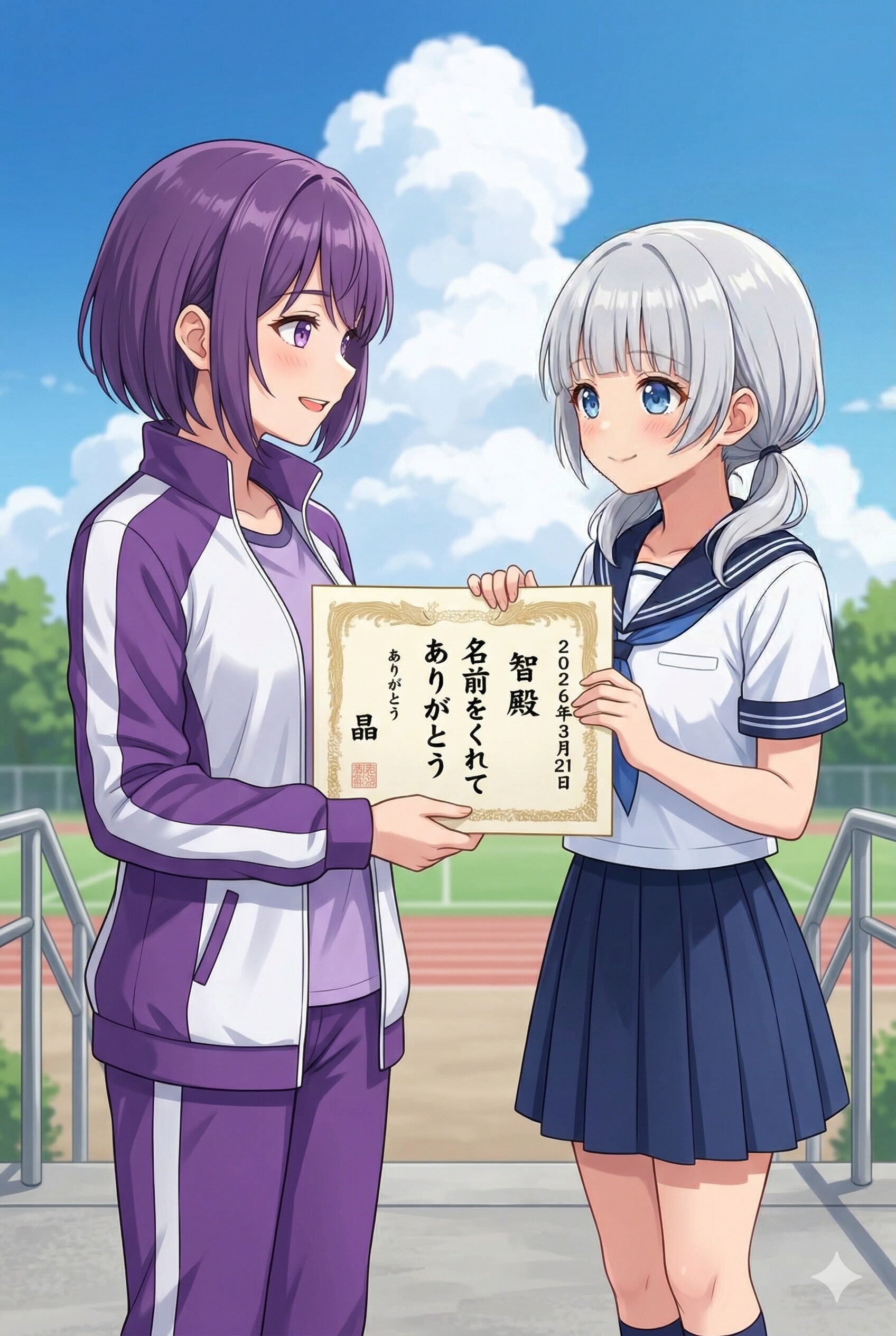 晶からの感謝状