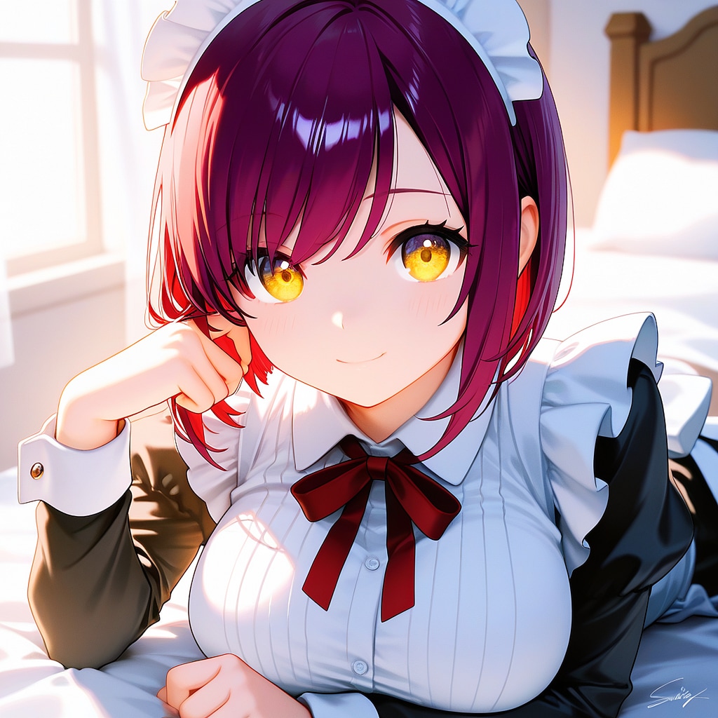 おはようございます（挨拶メイドの芽衣ちゃん）