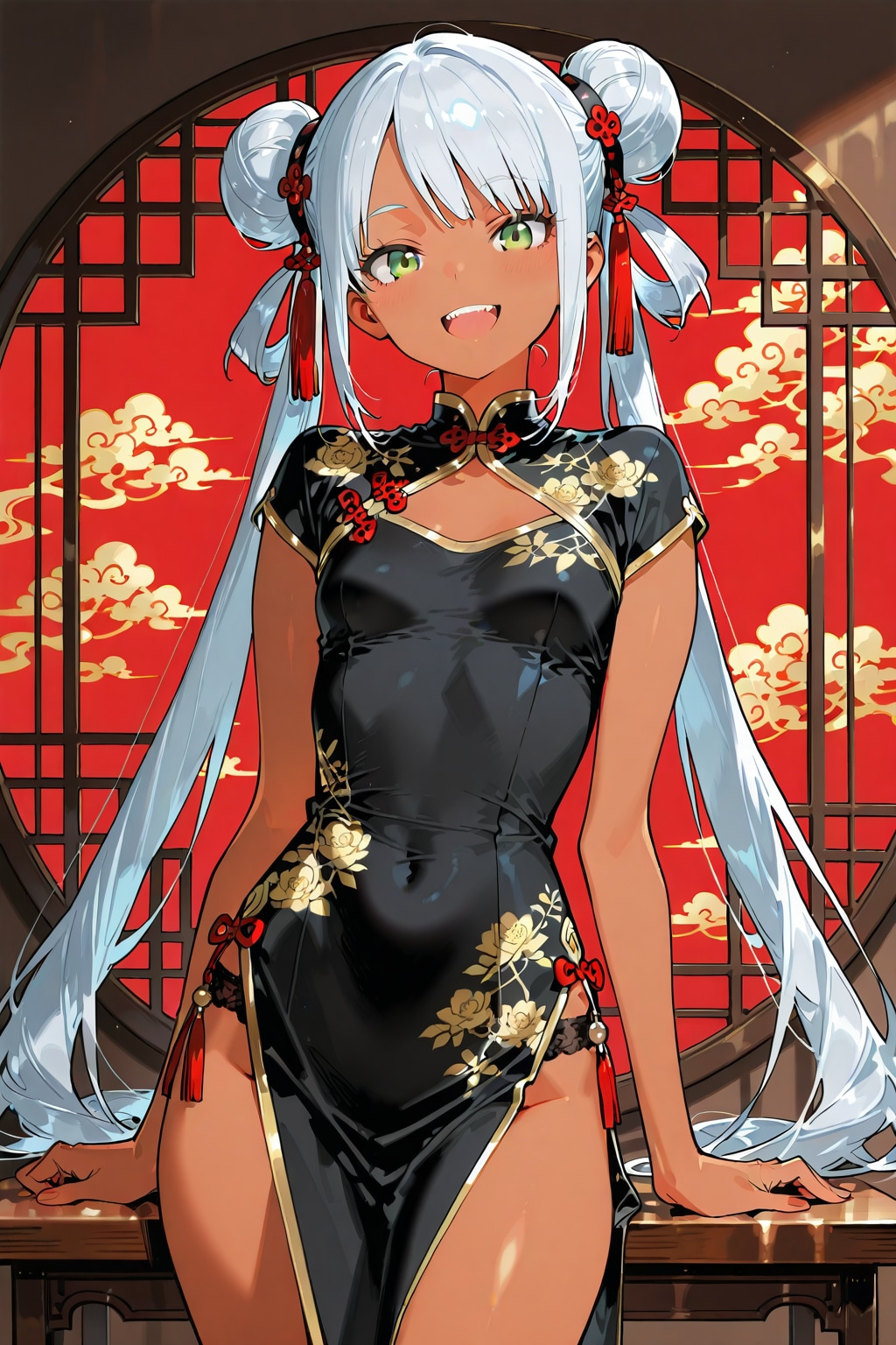 褐色チャイナ服ちゃん