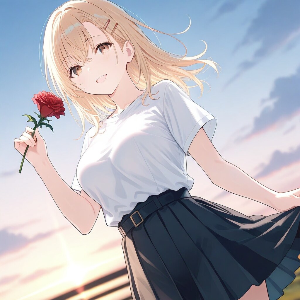推し活ちゃん　花を贈る | の人気AIイラスト・グラビア
