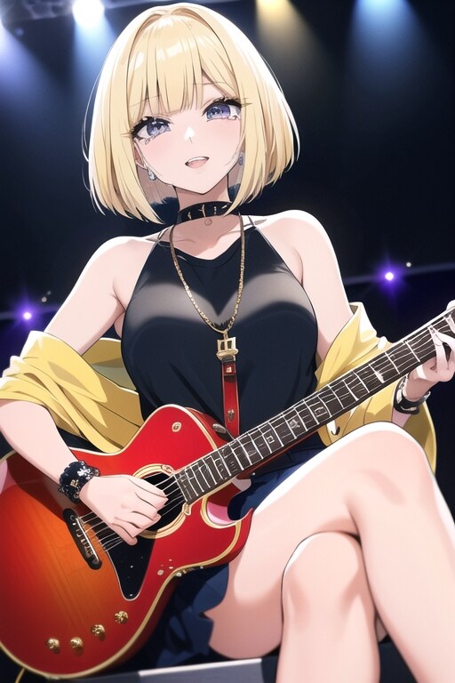 ボーカル、ギター　三角初華さん