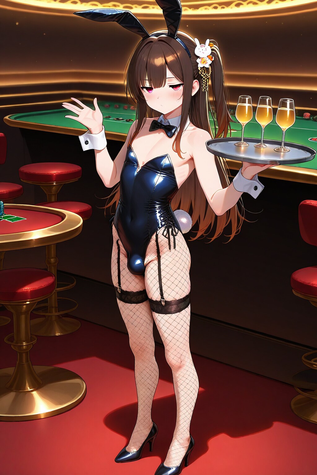 アルバイトでディーラー兼ホールバニーをするCAPE九重桐君