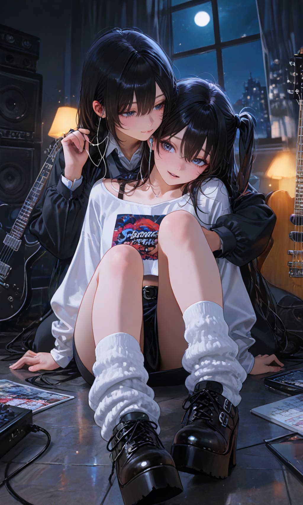 シェアイヤホン(夜)