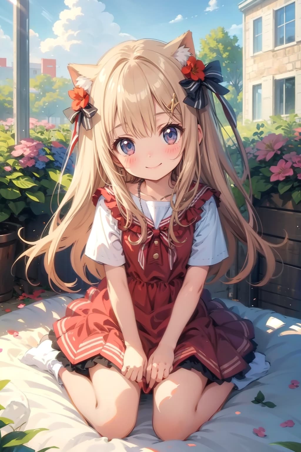 バルコニーはわたしのとっておきなの | の人気AIイラスト・グラビア