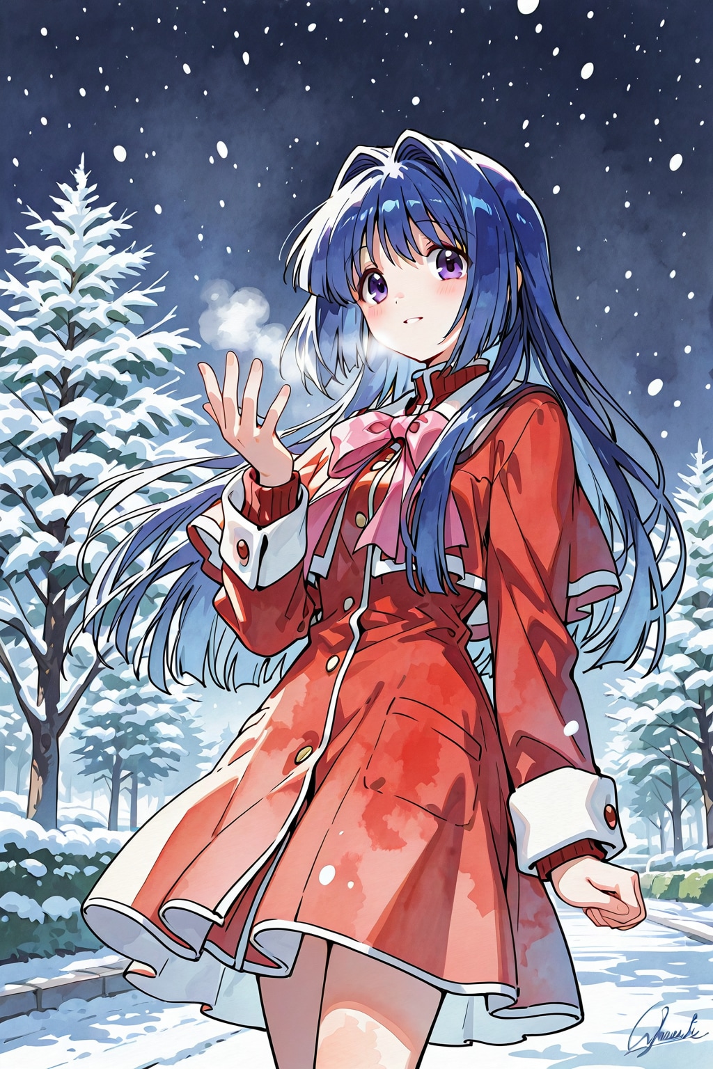 「雪、積もってるよ」