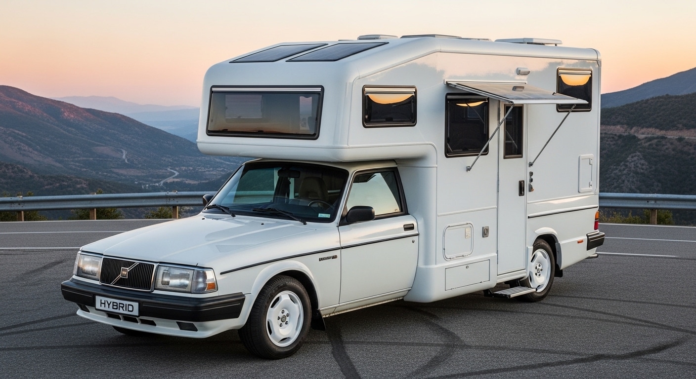 ボルボ240キャンピングカー | の人気AIイラスト・グラビア