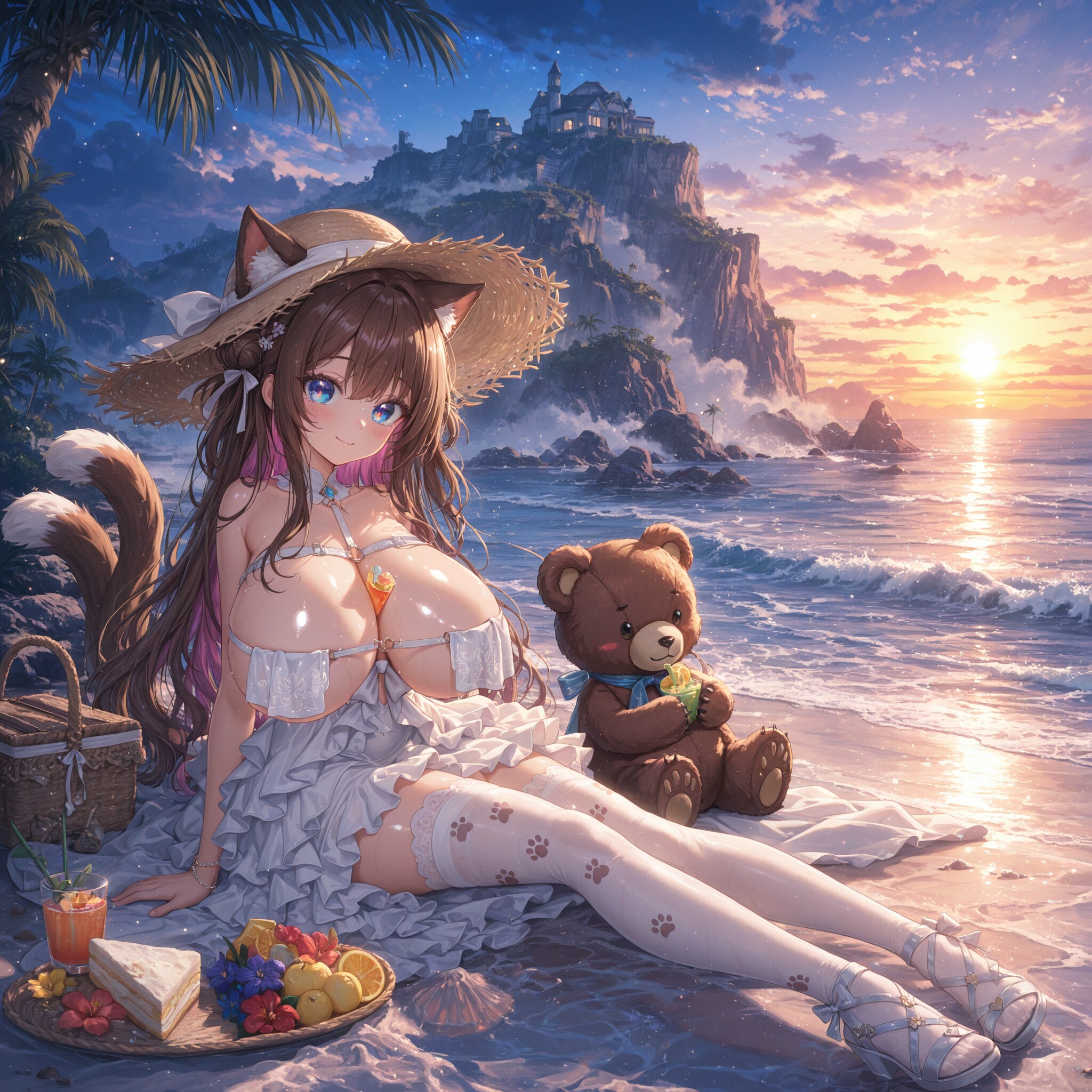 とある無人島でピクニック