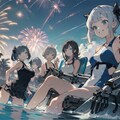 平和と水着と花火と 12枚目