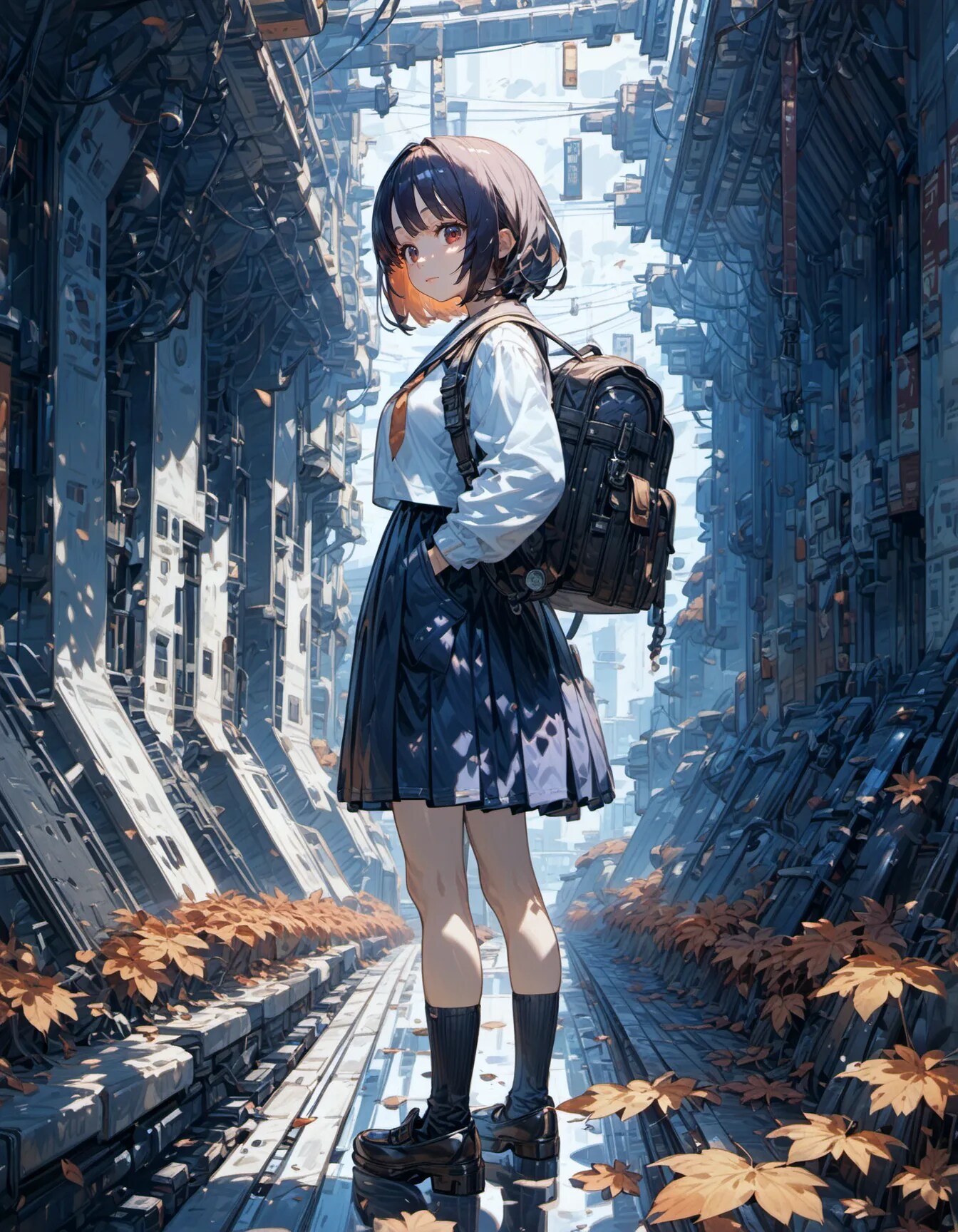 A Road That Remembers Her Steps | の人気AIイラスト・グラビア