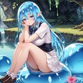 青スライムさん写真集 8枚目