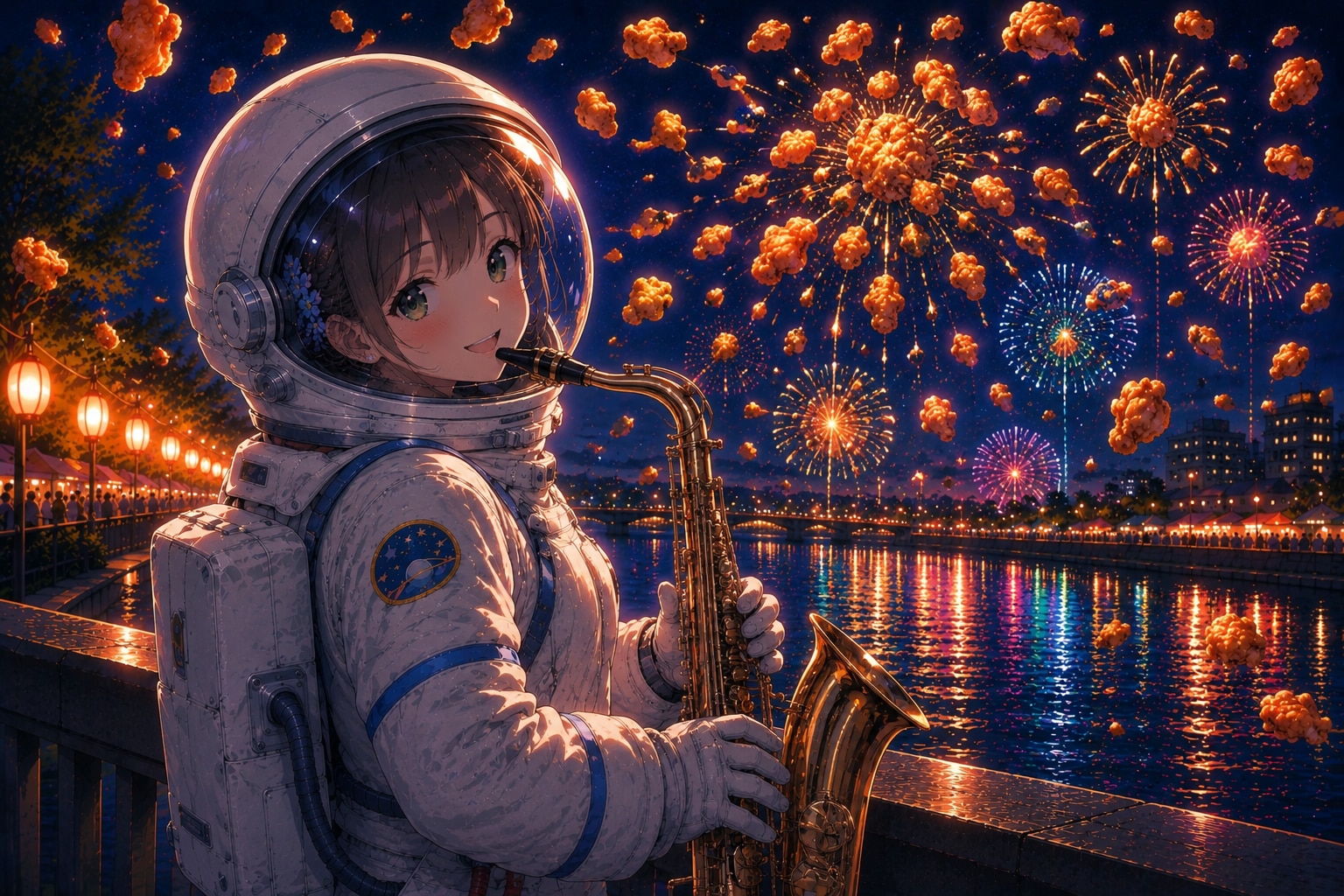 【検証】宇宙飛行士版　『ねぇ、こっち。』その一言で、花火より心が奪われた夜。