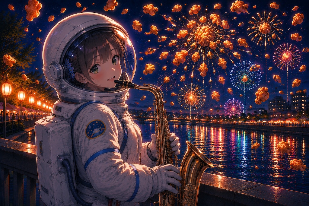 【検証】宇宙飛行士版　『ねぇ、こっち。』その一言で、花火より心が奪われた夜。