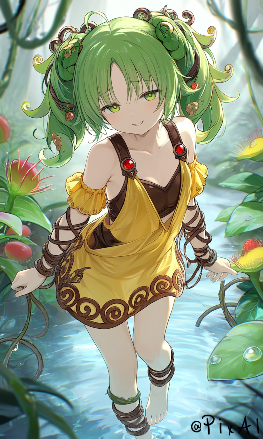 結構適当な指示でもセラの蟲惑魔ぽいよ、pixaiスゲー