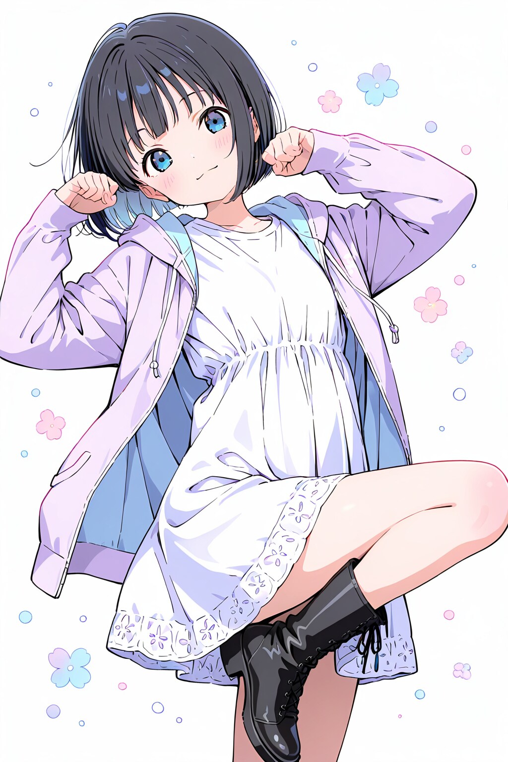 萌えポーズ(HARPY)(水彩タッチ)(3)