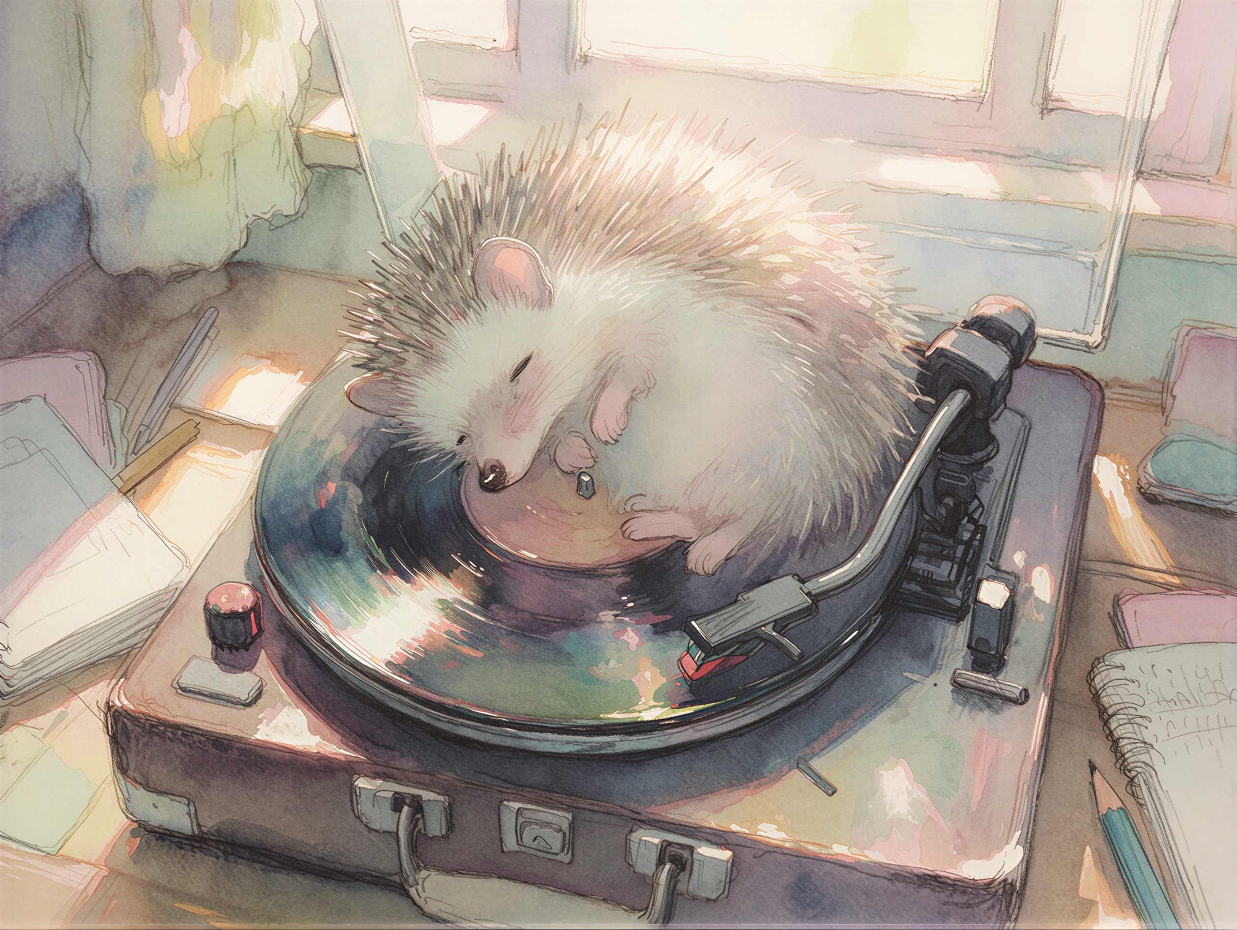 眠るハリネズミ | の人気AIイラスト・グラビア
