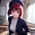 ベレー帽の少女 3枚目
